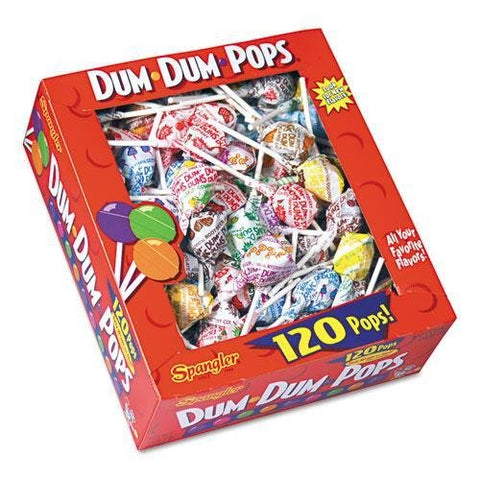 DUM DUMS Lollipops, 120 Count Box (Pack of 18)