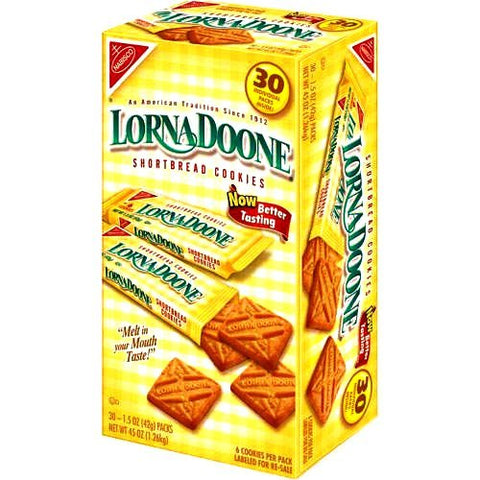 Nabisco Lorna Doone Shortbread Cookies of 1.5 Oz - 30 Packs