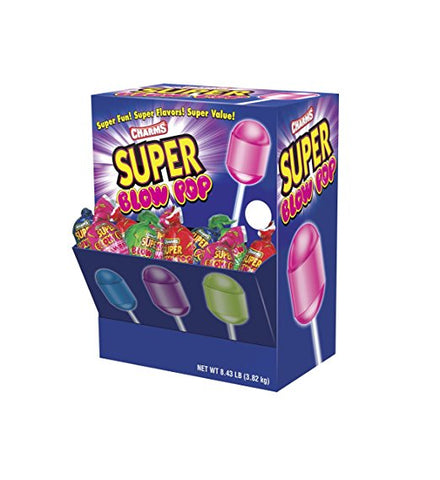 Charms Super Blow Pop, Power Wing, 100-Count Package