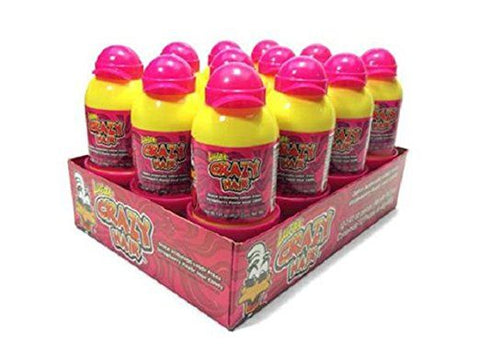 Lucas Crazy Hair Sour Strawberry Twist Fruit Candy, 12-pack